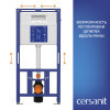 Комплект CERSANIT CITY SMART DPL EO slim инсталляция AQUA 50 PRIME P кнопка ACCENTO CIRCLE пластик хром глянцевый LP (69325)
