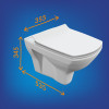 Комплект CERSANIT CARINA XL DPL EO slim инсталляция AQUA 40 SMART M кнопка CORNER пластик хром глянцевый (69310)