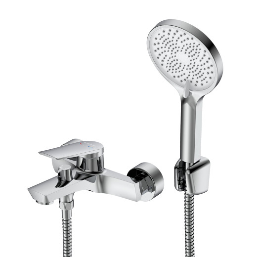 Смеситель DECOROOM DR24 для ванны с монолитным изливом (DR24036)