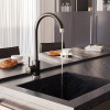 Смеситель для кухни MIXLINE ML-GS15 35к (343) антрацит высок. излив (550696)