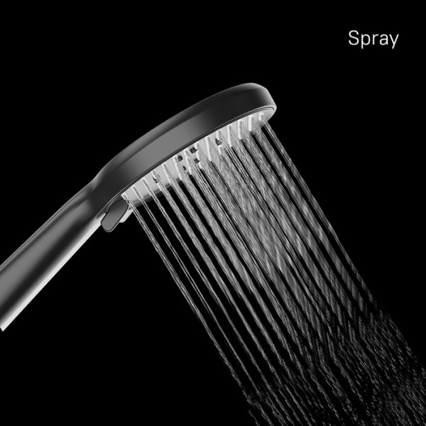 Лейка для душа Milardo черная матовая 3F Ideal Spa (ILS3FBRM18)
