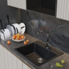Мойка MIXLINE ML-GM15 ультра-черная (344) 560*500*180мм NEW (551922)