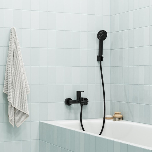 Шланг для душа IDDIS Agua черный матовый, нерж. сталь, 1,75 м (AGUS17B0i19)