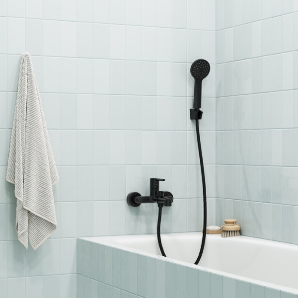 Шланг для душа IDDIS Agua черный матовый, нерж. сталь, 1,75 м (AGUS17B0i19)