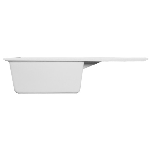 Мойка MIXLINE МЛ-ГМС107 (ML-GMS107) СТАНДАРТ с крылом, белый (331), 770*493*190мм (558127)