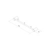 Планка на 3 крючка IDDIS Petite нержавеющая сталь, золото матовое (PETG0S3i41)