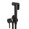 Смеситель с гигиенической лейкой 25k MIXLINE МЛ31-081Ч(ML31-081BL) "Рей" встраиваемый ЧЕРНЫЙ (556673)