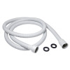 Шланг душевой MIXLINE МЛ-2-150/MIX-2-150 150 см имп/кон, EPDM, нерж.сталь БЕЛЫЙ МАТОВЫЙ (коробка) (557322)