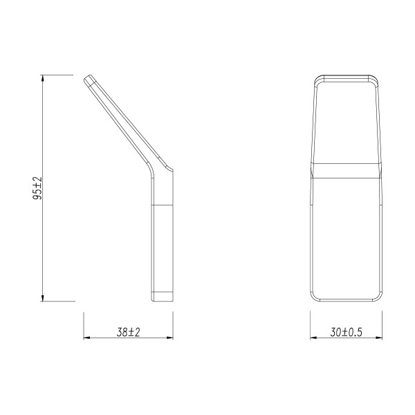 Крючок одинарный Lemark SMOOTH LINE для полотенец и халатов, чёрный матовый (9712002)
