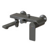 Душевая система 35к MIXLINE МЛ33-06Г(ML33-06GR) "Сити"излив лейка 3 поз. +лейка "Троп. душ" ГРАФИТ (556594)