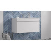 Тумба подвесная Velvex Pulsus 100 белая под раковину rkPUL.100-81 (Pulsus) (tp.PUL.PUL.100.1Y белый глянец)