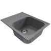 Мойка MIXLINE ML-GM18 с крылом графит (342) 640*490*190мм NEW (551976)