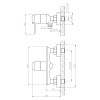 Смеситель для душа термостатический Rossinka (RS50-41)