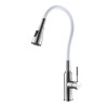Смеситель для кухни Lemark с гибким изливом (LM5082S-White)