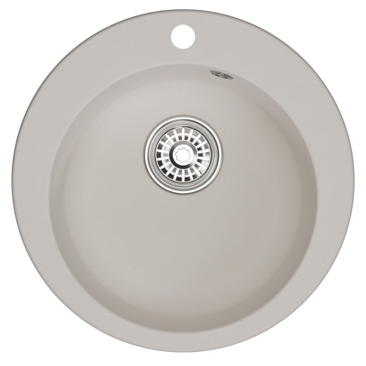 Мойкa MIXLINE ML-GM13 круглая  белая (331) 495мм (глуб. чаши 200) NEW (551894)