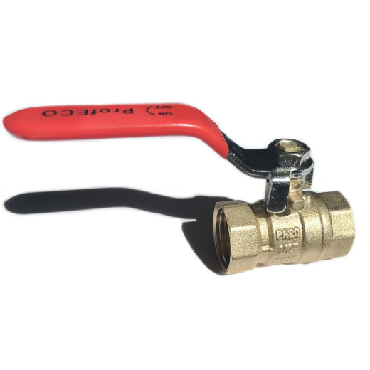 Кран шаровой ProfECO 1/2 ВР-ВР муфтовый ручка Ду15 Ру20 (11Б27п1)