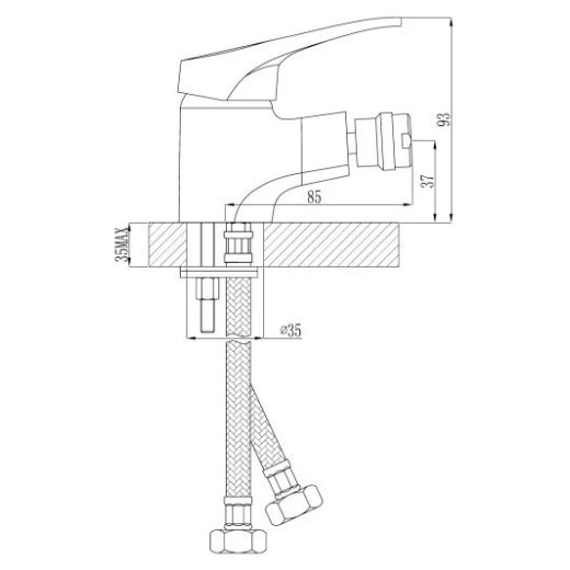 Смеситель для биде Rossinka B (B35-51)