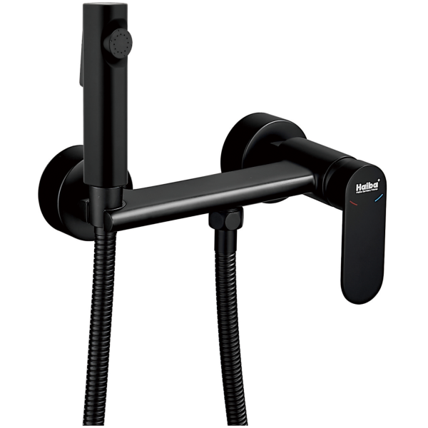 Гигиенический душ со смесителем Haiba черный (HB5516-7)