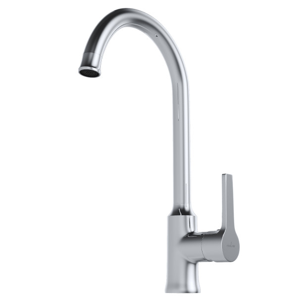 Смеситель для кухни 35k MIXLINE ML22-032 "Round" высокий излив боковая ручка (550746)