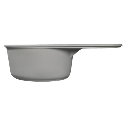 Мойка MIXLINE МЛ-ГМС105 (ML-GMS105) СТАНДАРТ овальная с крылом, темно-серый (309), 740*460*190мм (558125)