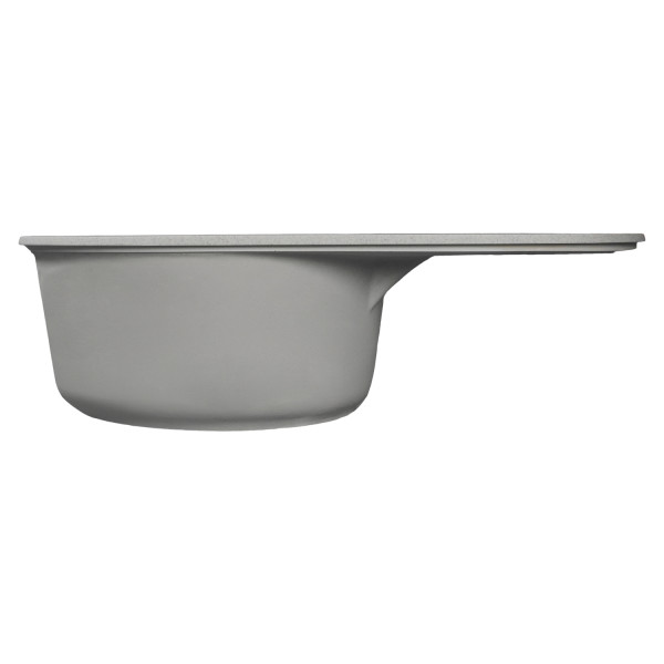 Мойка MIXLINE МЛ-ГМС105 (ML-GMS105) СТАНДАРТ овальная с крылом, темно-серый (309), 740*460*190мм (558125)