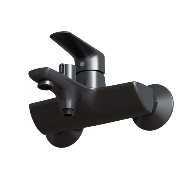 Смеситель для ванны 35k MIXLINE МЛ14-01 (ML14-01GR) ГРАФИТ (556604)