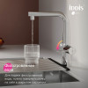 Смеситель для кухни IDDIS Pure с фильтром и выдвижным изливом, хром (PURSBPFi05N)