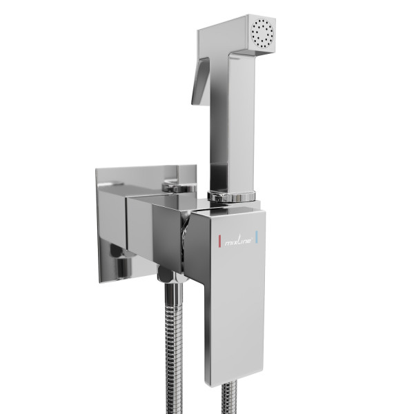 Смеситель с гигиенической лейкой MIXLINE ML31-082 "Ray" встраиваемый (551786)