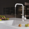 Смеситель для кухни MIXLINE ML-GS12 35к (328) бежевый высок. излив (550658)