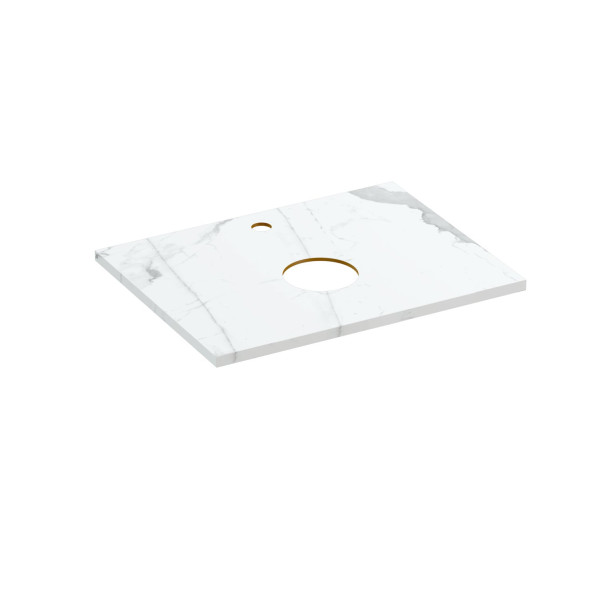 Столешница Cersanit STONE из керамогранита Energy 60x45x2 белый матовый (63856)