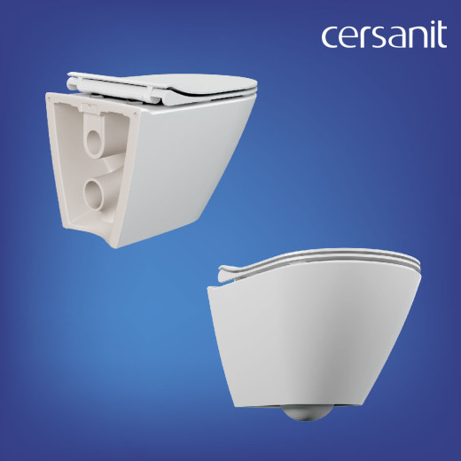 Комплект CERSANIT CITY SMART DPL EO slim инсталляция AQUA 50 PRIME P кнопка ACCENTO CIRCLE пластик хром глянцевый LP (69325)