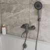 Смеситель для ванны с коротким изливом RUSH Мелос (Melos) (SUS1101-44Grey)