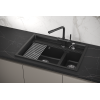 Кухонная мойка GRANULA Kitchen Space (7302, ШВАРЦ)