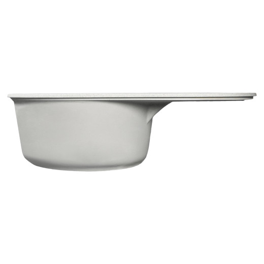 Мойка MIXLINE МЛ-ГМС105 (ML-GMS105) СТАНДАРТ овальная с крылом, серый (310), 740*460*190мм (558126)
