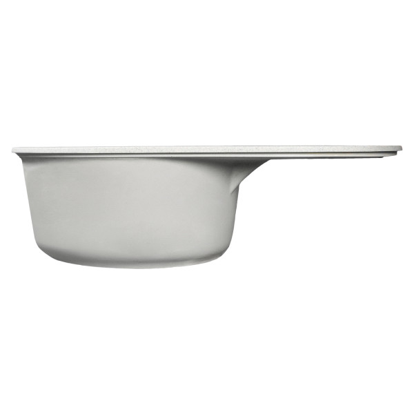 Мойка MIXLINE МЛ-ГМС105 (ML-GMS105) СТАНДАРТ овальная с крылом, серый (310), 740*460*190мм (558126)