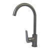 Смеситель для кухни 35k MIXLINE МЛ14-032(ML14-032GR)выс.злив б/отв бок.п/гайку ГРАФИТ (без подводки) (556616)