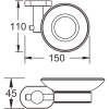 Мыльница стеклянная BELZ (B90102)