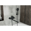 Смеситель для ванны с длинным поворотным изливом RUSH Невис (Nevis) (NE1735-51Black)