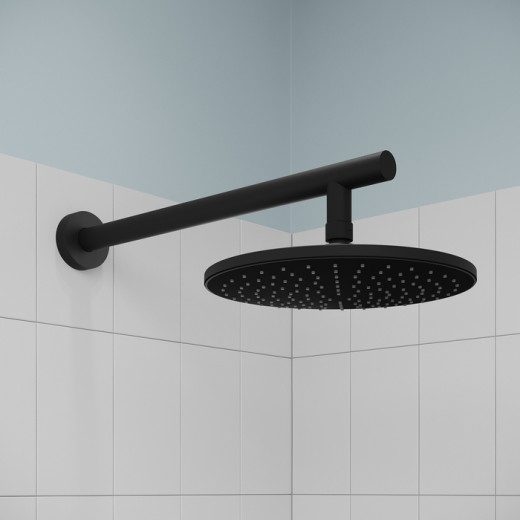 Душевая система IDDIS Optima Home с тропическим душем, матовый черный (OPHBL01i66)