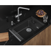 Кухонная мойка GRANULA KITCHEN SPACE RINZER кварц (7309RU, ЧЕРНЫЙ)