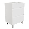 Тумба для ванной MIXLINE "БРИКС-60" 2 ящ. под раковину "Бриз 60" (арт.554362) (Sanita Luxe) (ПВХ)(поставляется в разобранном виде) (557493)
