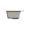 Мойкa MIXLINE МЛ-ГМУ03 (ML-GMU03) УЛЬТРА прямоугольная, серый камень, 490*420 мм (глуб. чаши 170) (556719)