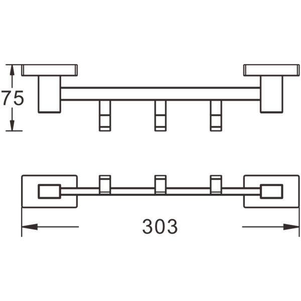 Крючок четверной BELZ (B90315-4)