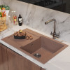 Мойка MIXLINE ML-GM31 с крылом терракотовая (307) 770*500*190мм NEW (552188)