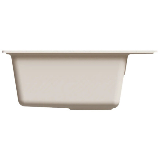 Мойкa MIXLINE МЛ-ГМУ04 (ML-GMU04) УЛЬТРА прямоугольная, белый камень, 565*495 мм (глуб. чаши 175) (556722)
