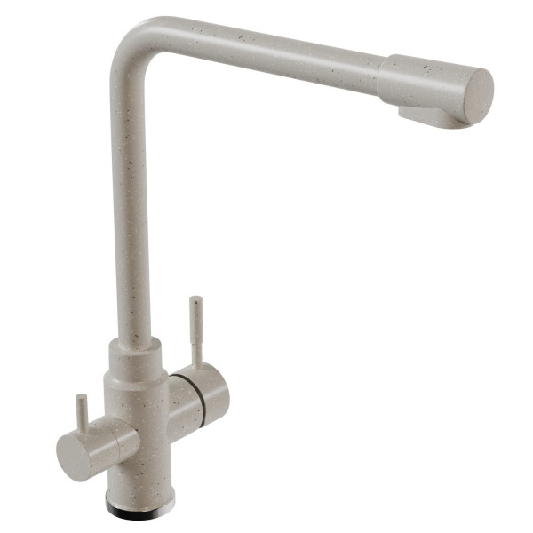 Смеситель для кухни MIXLINE ML-GS13 35к (331) белый с вых. для питьевого фильтра (550671)