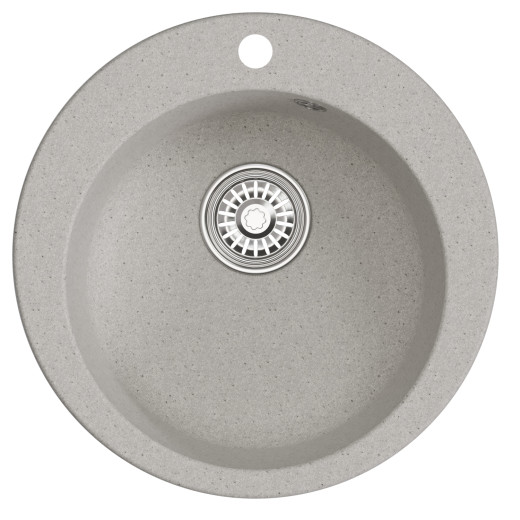 Мойкa MIXLINE ML-GM13 круглая  серая (310) 495мм (глуб. чаши 200) NEW (551892)