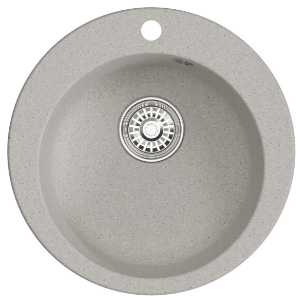 Мойкa MIXLINE ML-GM13 круглая серая (310) 495мм (глуб. чаши 200) NEW (551892)