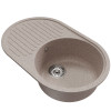 Мойка MIXLINE ML-GM16 овальная с крылом песочная (302) 730*460*180мм NEW (551924)