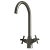 Смеситель для кухни MIXLINE ML38-032 "Graphite" 1/2 кер. высокий излив графит (553897)